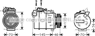 Prasco BWAK318 - Compressore, Climatizzatore autozon.pro