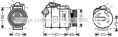 Prasco BWAK317 - Compressore, Climatizzatore autozon.pro