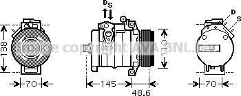 Prasco BWAK334 - Compressore, Climatizzatore autozon.pro