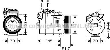 Prasco BWAK329 - Compressore, Climatizzatore autozon.pro