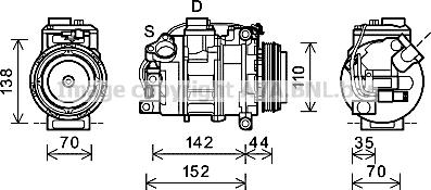 Prasco BWK423 - Compressore, Climatizzatore autozon.pro