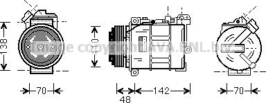 Prasco BWK015 - Compressore, Climatizzatore autozon.pro