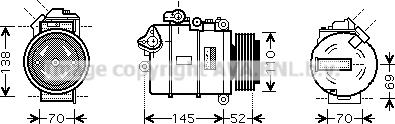 Prasco BWK336 - Compressore, Climatizzatore autozon.pro