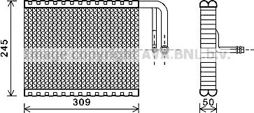 Prasco BWV402 - Evaporatore, Climatizzatore autozon.pro