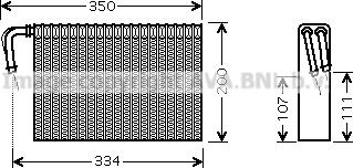 Prasco BWV305 - Evaporatore, Climatizzatore autozon.pro