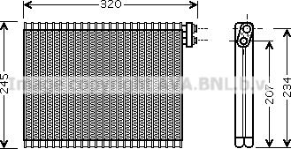 Prasco BWV339 - Evaporatore, Climatizzatore autozon.pro