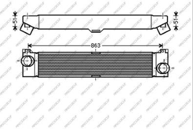 Prasco CI954N001 - Intercooler autozon.pro