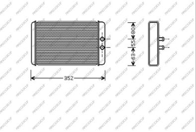 Prasco CI950H003 - Scambiatore calore, Riscaldamento abitacolo autozon.pro