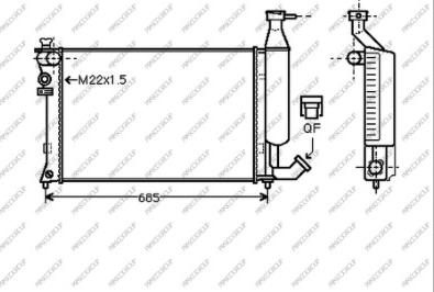 Prasco CI915R003 - Radiatore, Raffreddamento motore autozon.pro