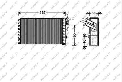 Prasco CI424H001 - Scambiatore calore, Riscaldamento abitacolo autozon.pro