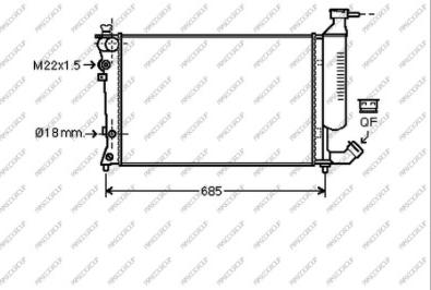 Prasco CI420R015 - Radiatore, Raffreddamento motore autozon.pro