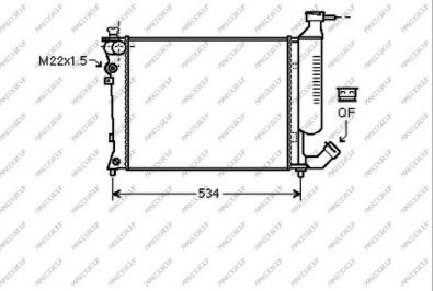 Prasco CI420R024 - Radiatore, Raffreddamento motore autozon.pro