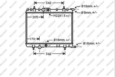 Prasco CI422R017 - Radiatore, Raffreddamento motore autozon.pro