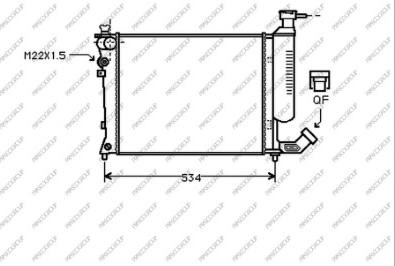 Prasco CI032R002 - Radiatore, Raffreddamento motore autozon.pro