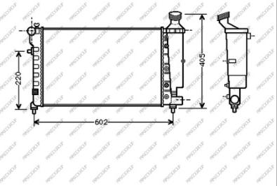 Prasco CI023R002 - Radiatore, Raffreddamento motore autozon.pro