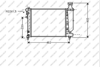 Prasco CI022R001 - Radiatore, Raffreddamento motore autozon.pro