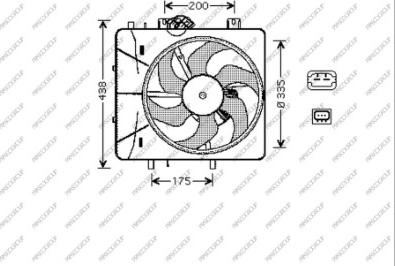 Prasco CI304F001 - Ventola, Raffreddamento motore autozon.pro