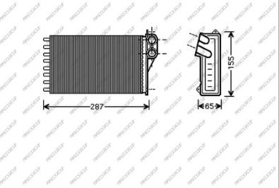 Prasco CI304H001 - Scambiatore calore, Riscaldamento abitacolo autozon.pro