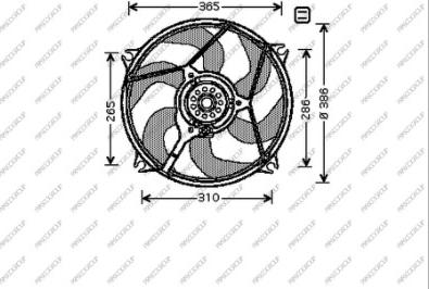 Prasco CI715F004 - Ventola, Raffreddamento motore autozon.pro