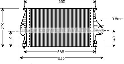 Prasco CN4050 - Intercooler autozon.pro