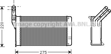 Prasco CN6082 - Scambiatore calore, Riscaldamento abitacolo autozon.pro