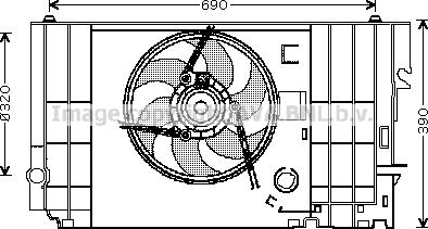 Prasco CN7546 - Ventola, Raffreddamento motore autozon.pro