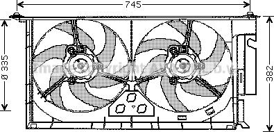 Prasco PE7537 - Ventola, Raffreddamento motore autozon.pro