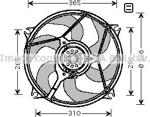 Prasco CN7531 - Ventola, Raffreddamento motore autozon.pro