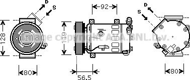 Prasco CNAK242 - Compressore, Climatizzatore autozon.pro