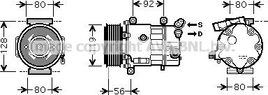 Prasco CNAK255 - Compressore, Climatizzatore autozon.pro