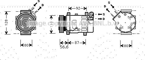 Prasco CNAK238 - Compressore, Climatizzatore autozon.pro