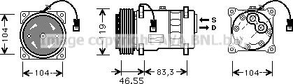 Prasco CNK019 - Compressore, Climatizzatore autozon.pro