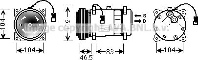 Prasco CNK258 - Compressore, Climatizzatore autozon.pro