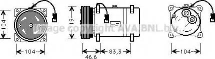 Prasco CNK216 - Compressore, Climatizzatore autozon.pro