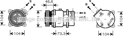 Prasco CNK218 - Compressore, Climatizzatore autozon.pro