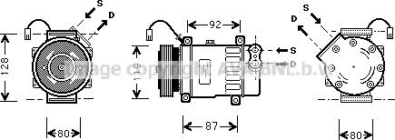 Prasco CNK217 - Compressore, Climatizzatore autozon.pro