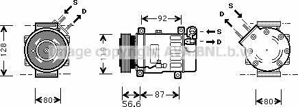 Prasco CNK238 - Compressore, Climatizzatore autozon.pro