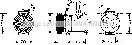 Prasco CRAK094 - Compressore, Climatizzatore autozon.pro