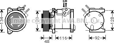 Prasco CRAK102 - Compressore, Climatizzatore autozon.pro