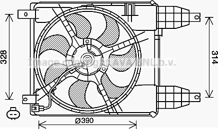 Prasco CT7504 - Ventola, Raffreddamento motore autozon.pro