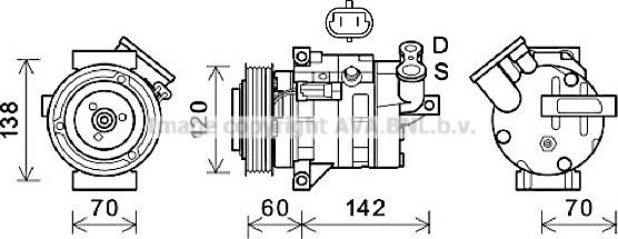 Prasco CTK052 - Compressore, Climatizzatore autozon.pro