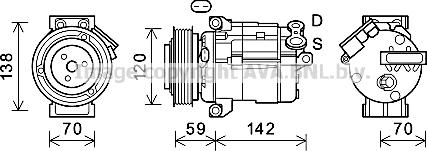 Prasco CTK063 - Compressore, Climatizzatore autozon.pro