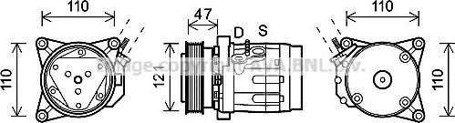 Prasco CTK036 - Compressore, Climatizzatore autozon.pro