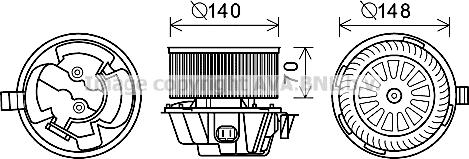 Prasco DA8012 - Elettromotore, Ventilatore abitacolo autozon.pro