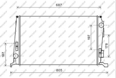 Prasco DA820R001 - Radiatore, Raffreddamento motore autozon.pro