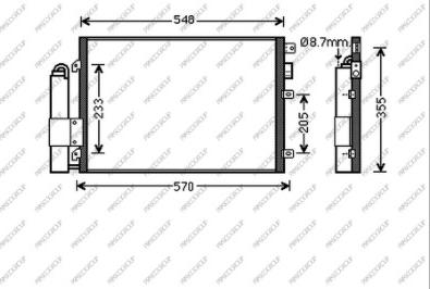 Prasco DA320C002 - Condensatore, Climatizzatore autozon.pro