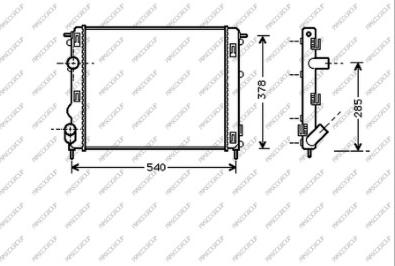 Prasco DA322R007 - Radiatore, Raffreddamento motore autozon.pro