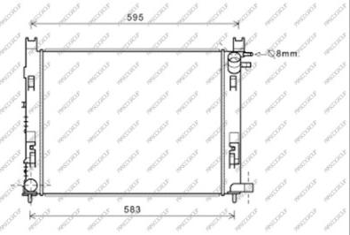 Prasco DA226R002 - Radiatore, Raffreddamento motore autozon.pro