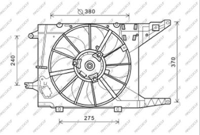 Prasco DA220F001 - Ventola, Raffreddamento motore autozon.pro