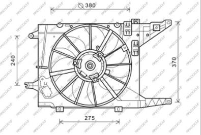 Prasco DA220F002 - Ventola, Raffreddamento motore autozon.pro